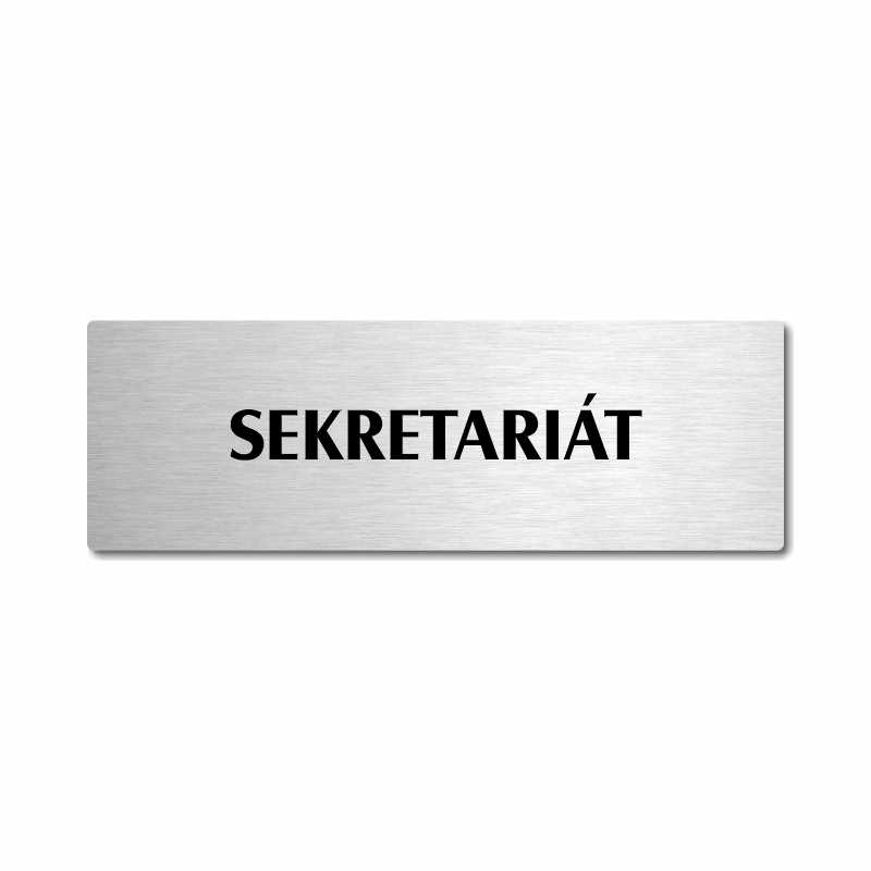 Sekretariát, stříbrná popiska na dveře